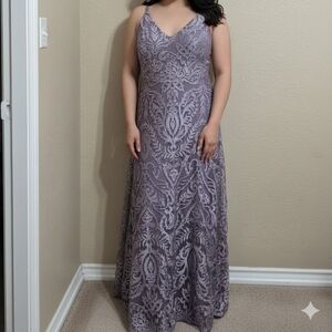Speechless Lavender Lace Maxi Dress Size:18W